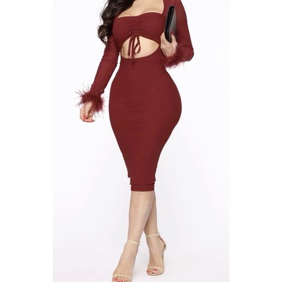 Mesh Midi Dress - Picture 2 of 4